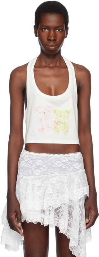 Photo: Yuhan Wang White Bears Printed Tank Top