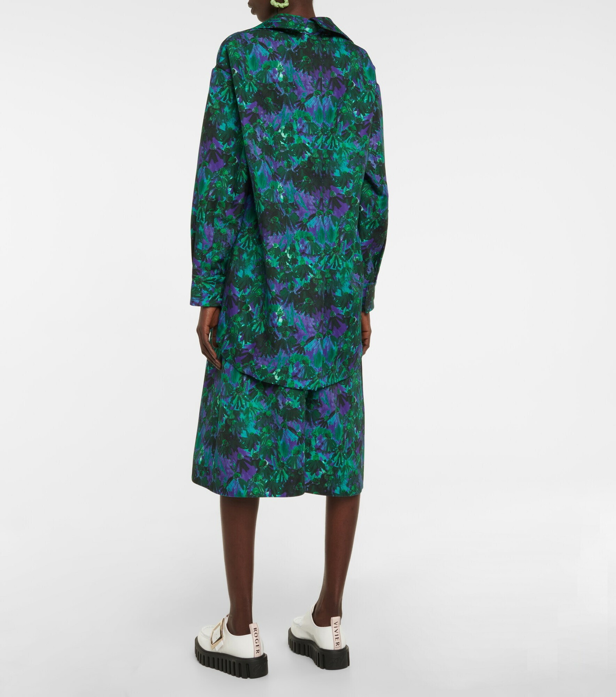 Plan C - Floral twill top