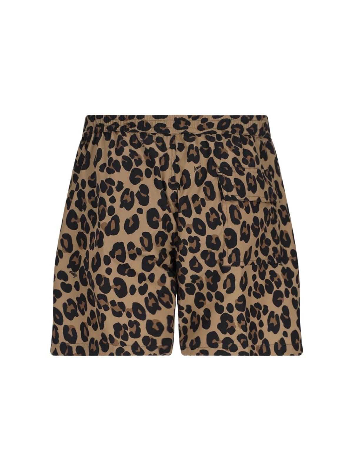 Aspesi Leopard Print Swim Shorts