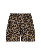 Aspesi Leopard Print Swim Shorts