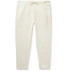 11.11/eleven eleven - Tapered Cotton Drawstring Trousers - Neutrals