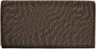 Fendi Black & Brown FF Vertigo Continental Wallet
