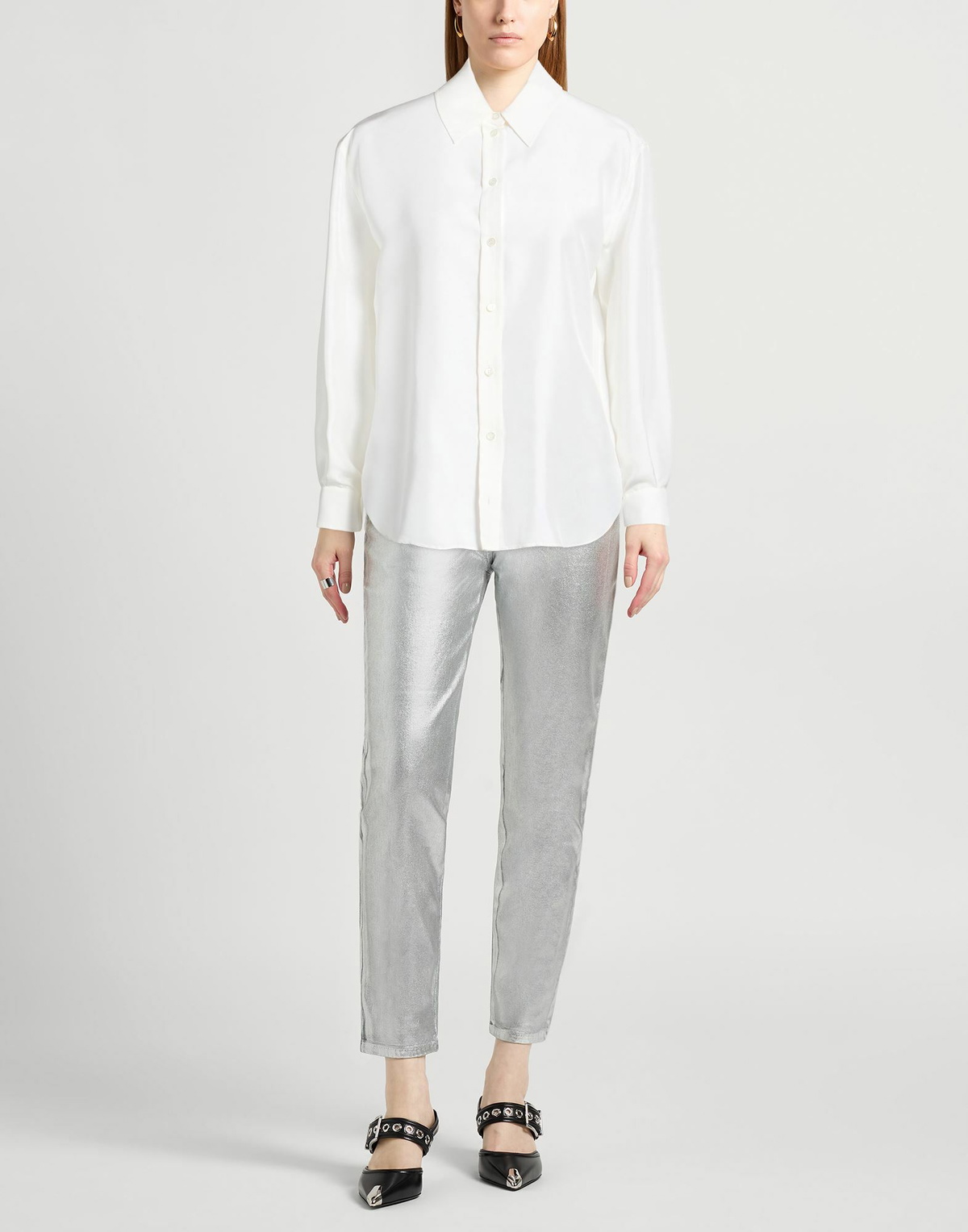 Mcqueen Womens Shirt in Off white