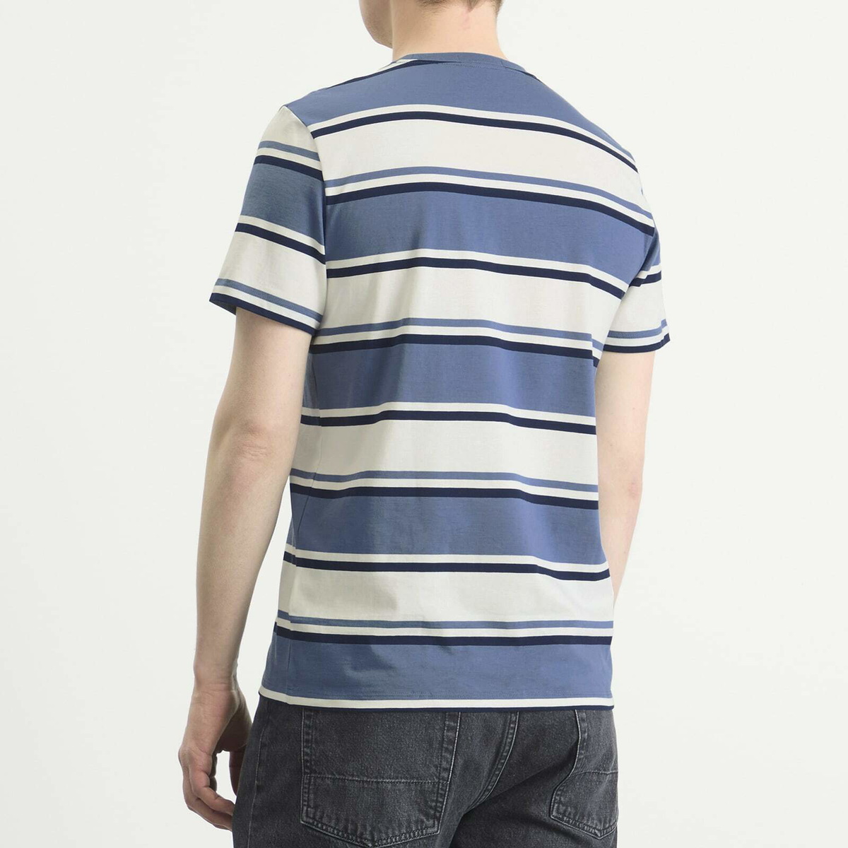 Fred Perry Men's Bold Striped T-Shirt in Ace Blue