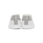 Gucci White and Grey Interlocking G New Ace Sneakers