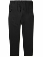 Maison Margiela - Tapered Linen-Blend Trousers - Black