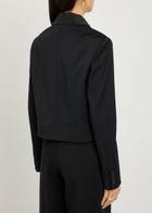 Joseph Abbe Boxy Stretch-crepe Jacket Black