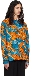 Marni Orange & Blue Pattern Shirt