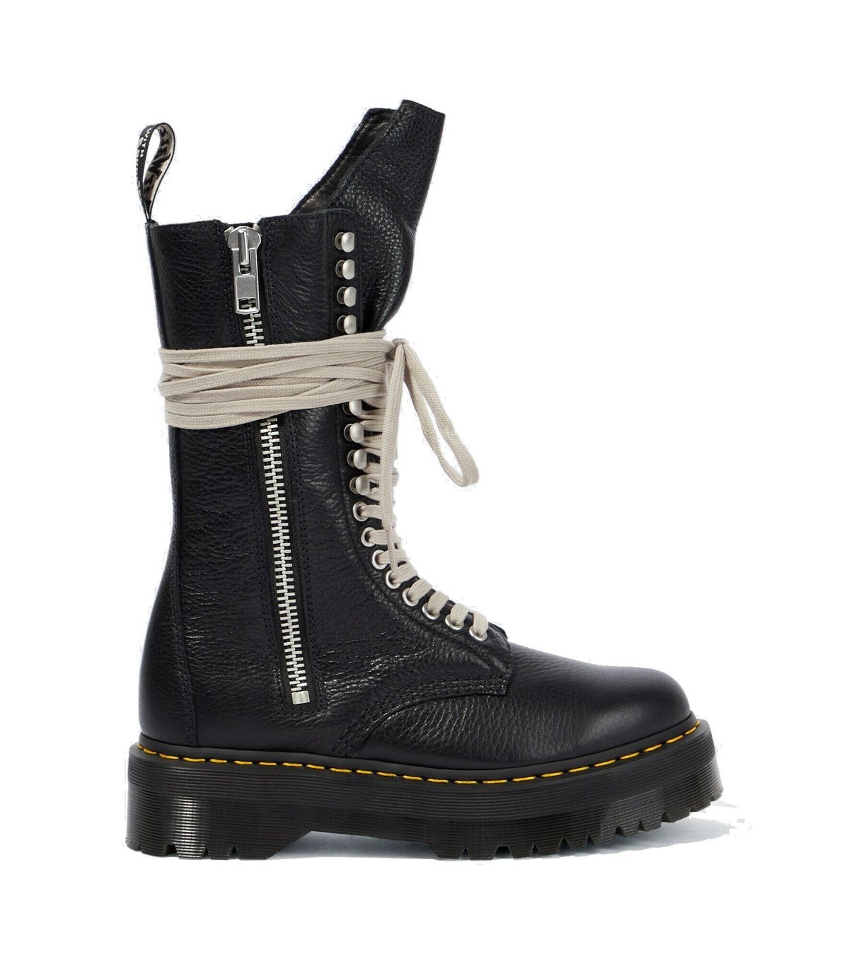 Rick Owens - x Dr. Martens Quad Sole leather boots Rick Owens