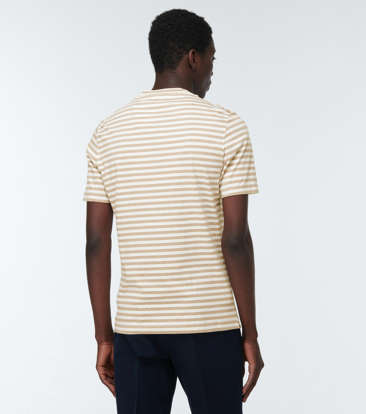 Brunello Cucinelli - Striped cotton T-shirt Brunello Cucinelli