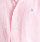 POLO RALPH LAUREN - Camp-Collar Linen, Lyocell and Cotton-Blend Shirt - Pink