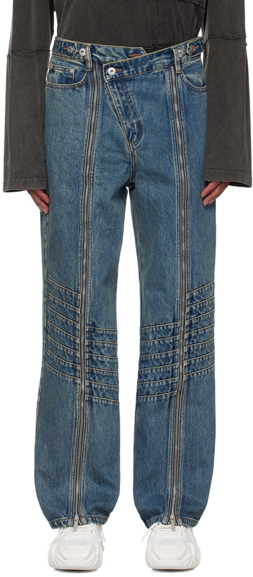 Photo: Feng Chen Wang Blue Seaming Jeans