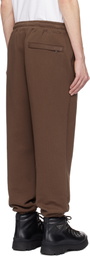 BAPE Brown One Point Relaxed Fit Sweatpants