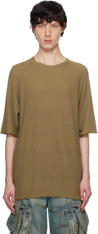 Photo: DEVOA Khaki Short Sleeve Knit T-shirt