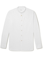 KITON - Grandad-Collar Linen Shirt - White