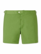 TOM FORD - Straight-Leg Mid-Length Swim Shorts - Green