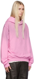 Acne Studios Pink Printed Hoodie