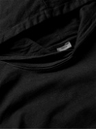 Onia - Garment-Dyed Cotton-Jersey Hoodie - Black