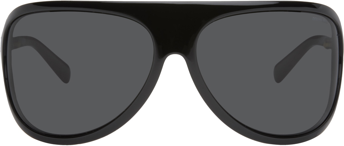 【新品】miumiu enigme sunglasses Miu Miu Eyewear Black Miu Enigme Sunglasses Miu Miu
