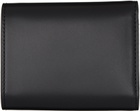 YOHJI YAMAMOTO Black discord Leather Wallet