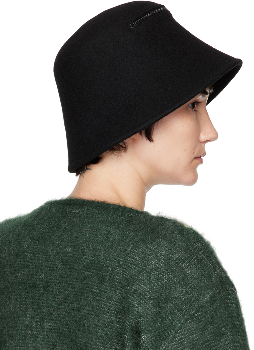 Y's Black Zip Pocket Bucket Hat