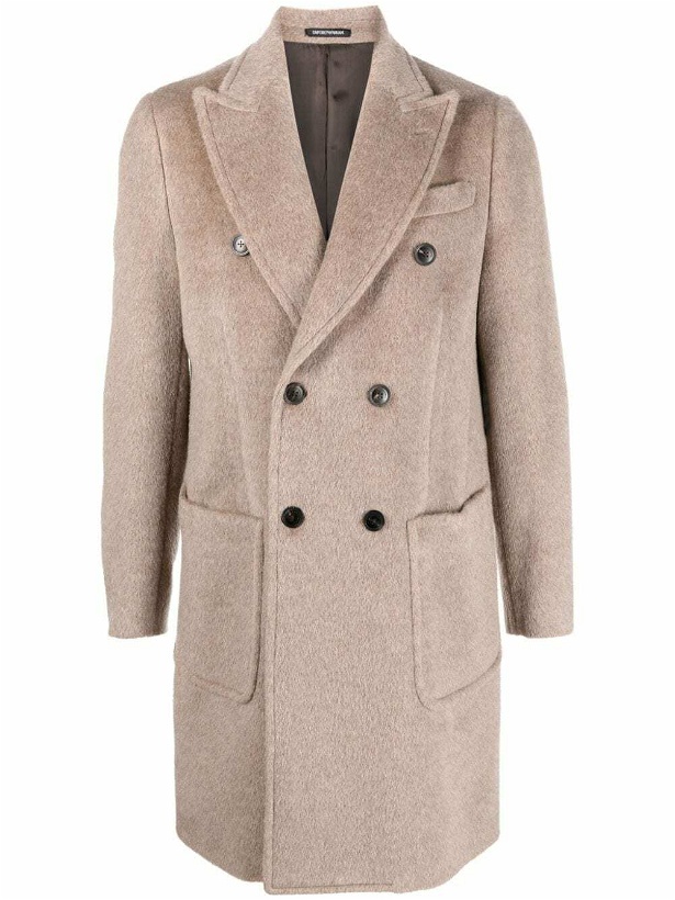 Photo: EMPORIO ARMANI - Wool Double-breasted Coat