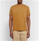 Velva Sheen - Slub Cotton-Jersey T-shirt - Men - Yellow