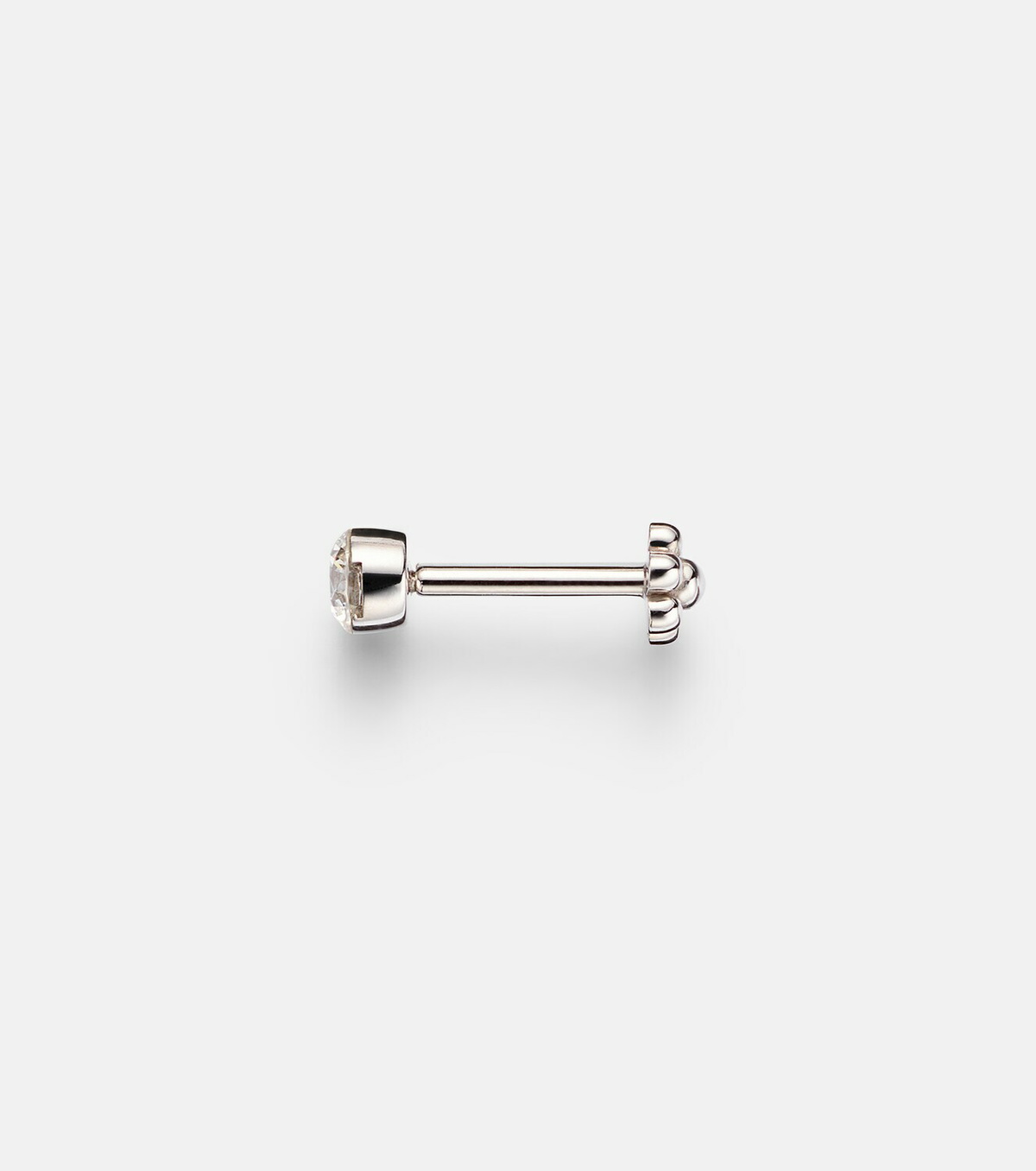 Maria Tash 18kt white gold (750/1000) single earring with diamond