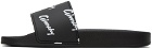 Givenchy Black Logo Printed Slides
