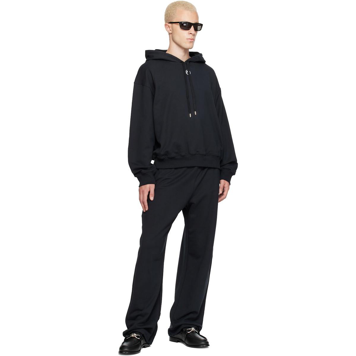 Marine Serre Black Moon Logo Hoodie