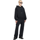 Marine Serre Black Moon Logo Hoodie