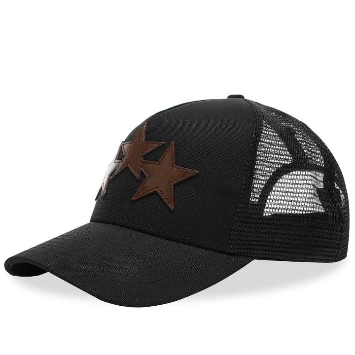Photo: AMIRI 3 Star Trucker Hat in Black
