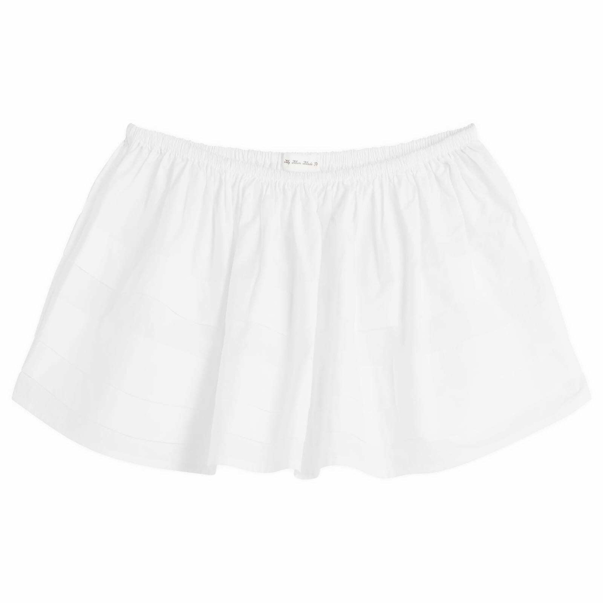 My Mum Made It Women's Pleat Mini Skirt in White