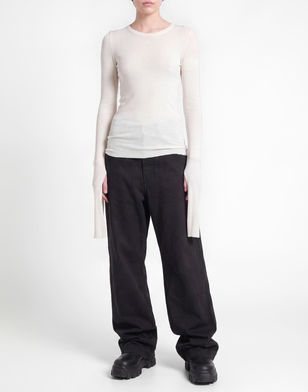 Rick Owens Womens T-shirt in Off white