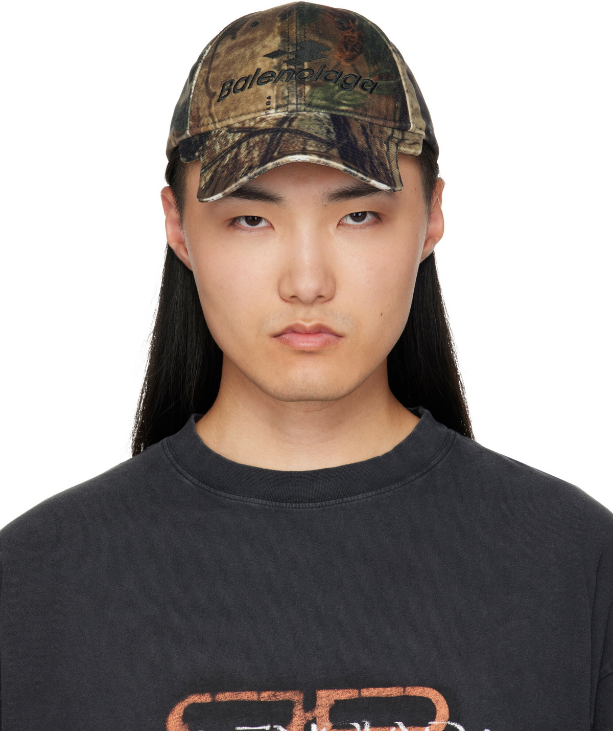 Balenciaga Khaki Camo Cap
