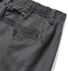 Saturdays NYC - Dean Belted Pleated Cotton-Blend Twill Trousers - Gray
