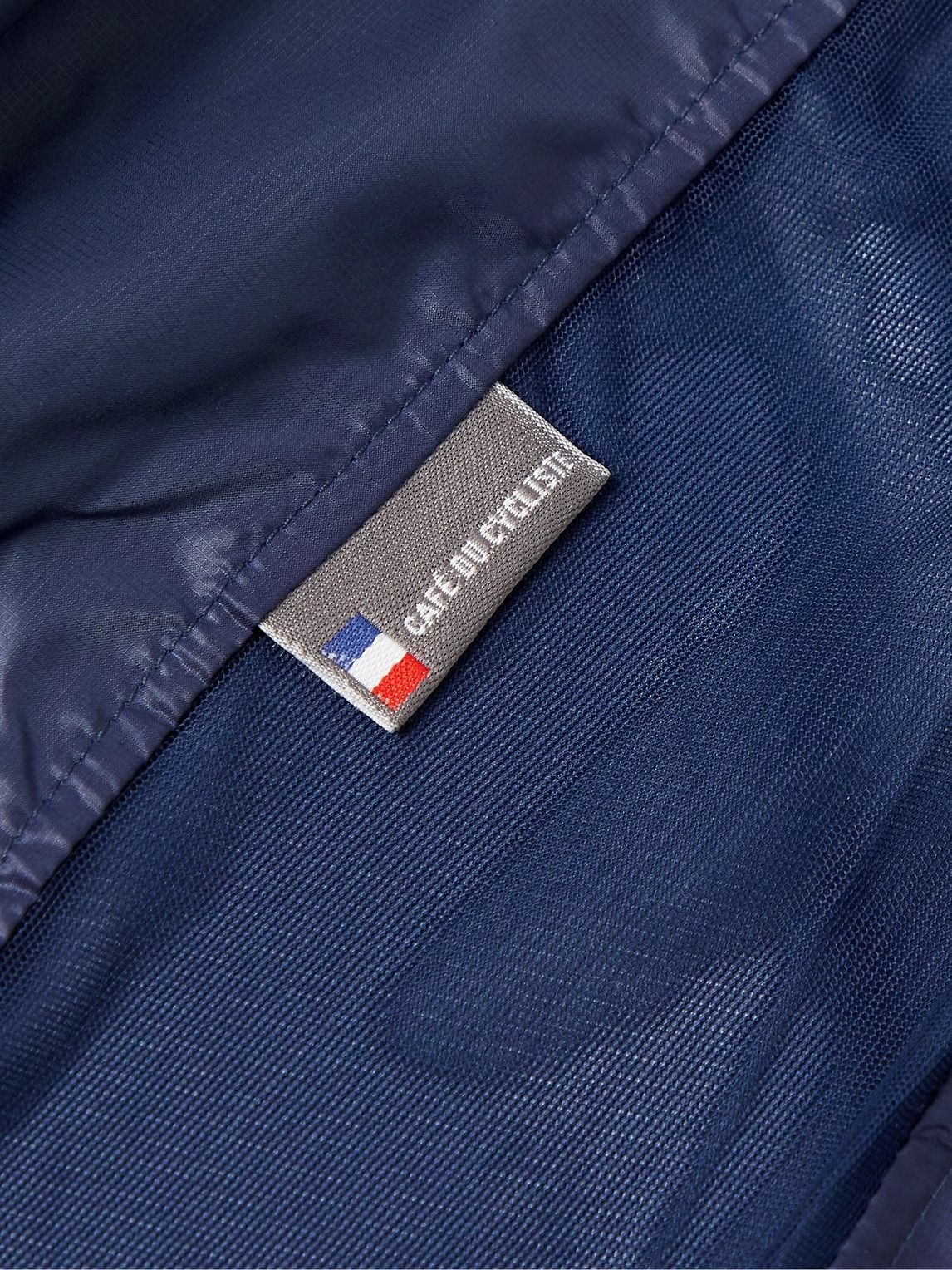 Café du Cycliste - Petra Mesh-Panelled Shell Cycling Jacket - Blue