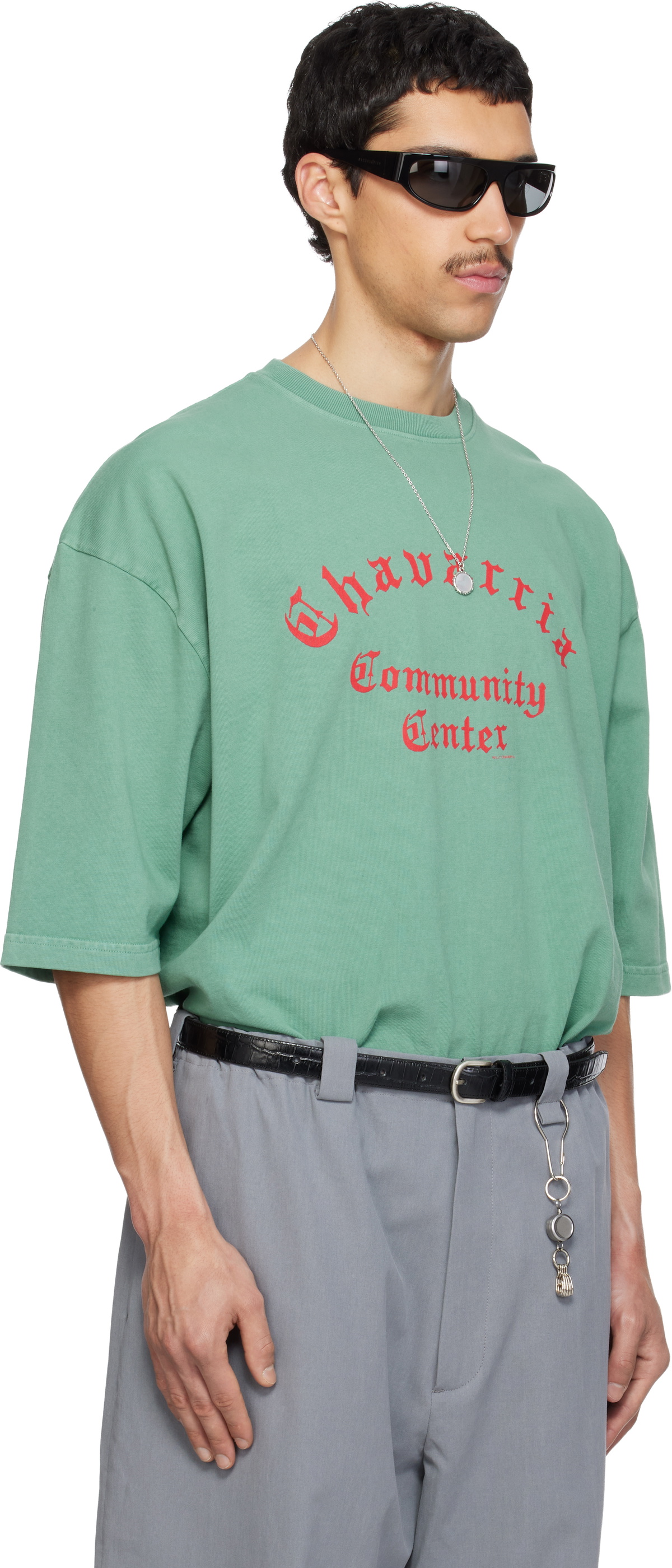 WILLY CHAVARRIA Green 'Chavarria Community Center' Buffalo T-shirt