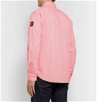 Belstaff - Pitch Logo-Appliquéd Garment-Dyed Cotton Oxford Shirt - Pink