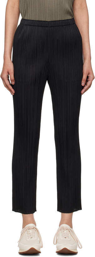 Photo: PLEATS PLEASE ISSEY MIYAKE Black Pleated Trousers