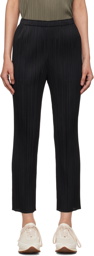 PLEATS PLEASE ISSEY MIYAKE Black Pleated Trousers