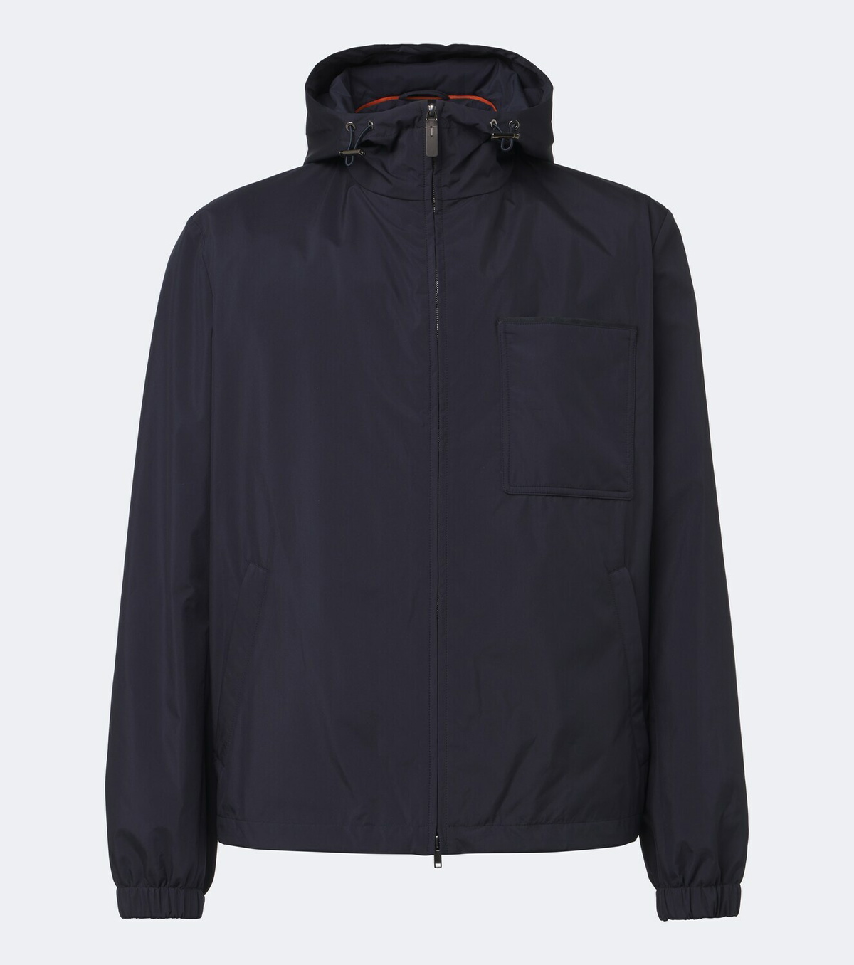 Tod's Leather-trimmed raincoat