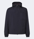 Tod's Leather-trimmed raincoat