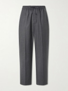 Officine Générale - Nilson Straight-Leg Wool, Cashmere and Silk-Blend Suit Trousers - Gray