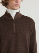 Loro Piana - Roadster Cashmere Half-Zip Sweater - Brown