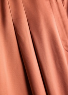BY Malene Birger Cymbaria Wide-leg Satin Trousers Rust