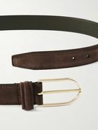 Anderson's - 3cm Suede Belt - Brown