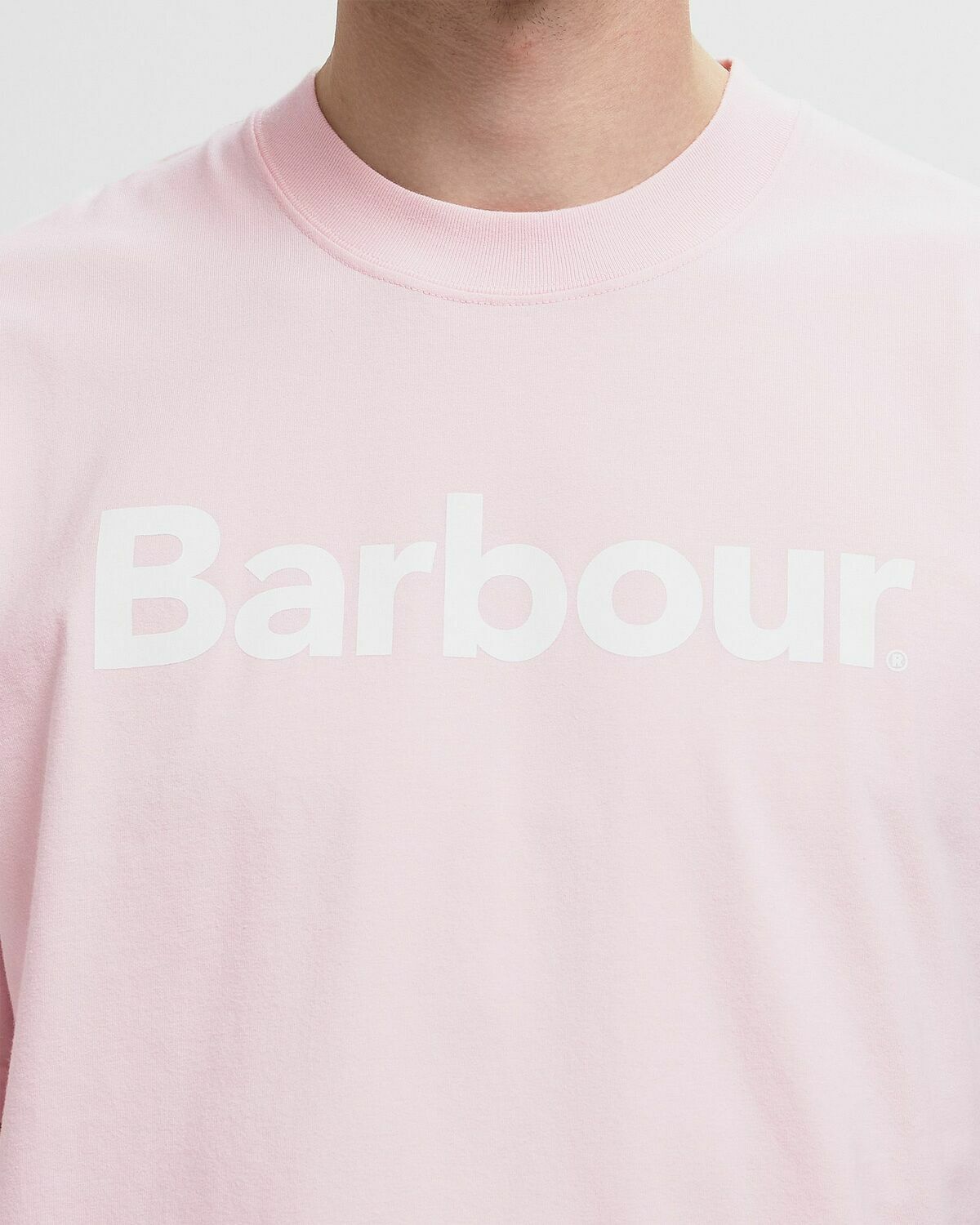 Barbour OS Pensford Tee pink Mens Shortsleefe