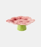 Bordallo Pinheiro Maria Flor Small earthenware cake stand