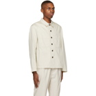 Lemaire Off-White Denim Workwear Jacket